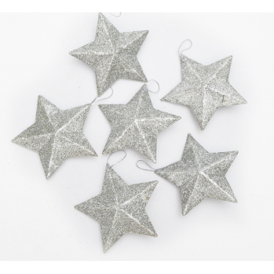 Polystyrene gitter foam star christmas polyfoam star for decoration