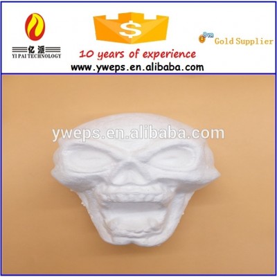 YIPAI white craft foam /polyfoam /styrofoam skull