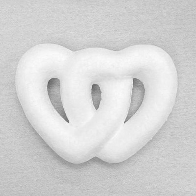 Big styrofoam heart shaped mold for sale double heart polystyrene foam heart